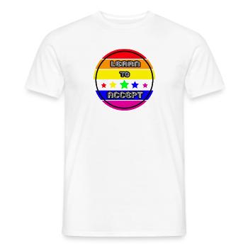 PRIDE - Men's T-Shirt - white - Front - AI Model Male 178 dark (178cm)