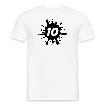 10 - T-shirt homme - blanc - Devant - AI Model Male 178 dark (178cm)