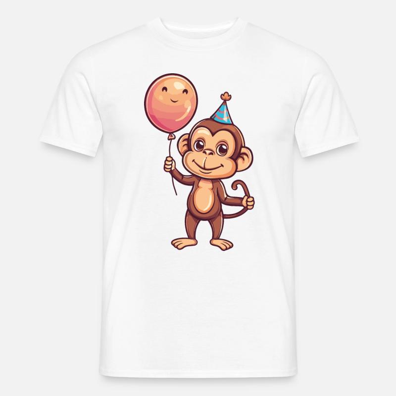 Affe Geburtstag Baby - Männer T-Shirt - Weiß