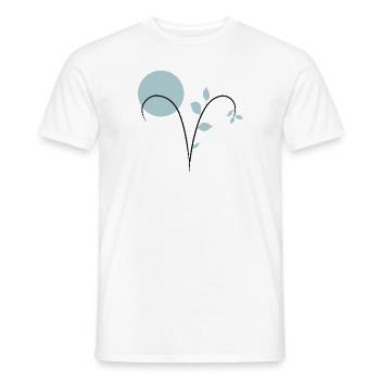 Astrologisches Zeichen widder Widder - Männer T-Shirt - Weiß - Vorne - AI Model Male 178 dark (178cm)
