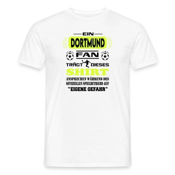Fußball Fan Fussballverein Dortmund - Männer T-Shirt - Weiß - Vorne - AI Model Male 178 dark (178cm)