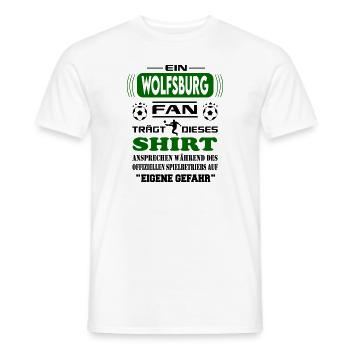 Fußball Fan Fussballverein Wolfsburg - Männer T-Shirt - Weiß - Vorne - AI Model Male 178 dark (178cm)