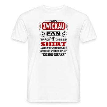 Fußball Fan Fussballverein Zwickau - Männer T-Shirt - Weiß - Vorne - AI Model Male 178 dark (178cm)