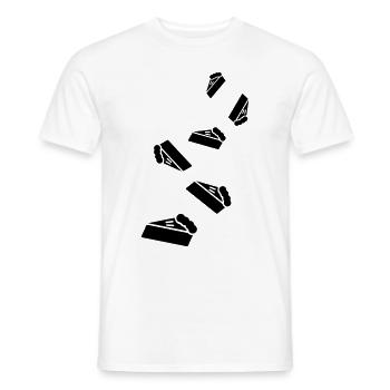 Kuchen käsekuchen icon - Männer T-Shirt - Weiß - Vorne - AI Model Male 178 dark (178cm)