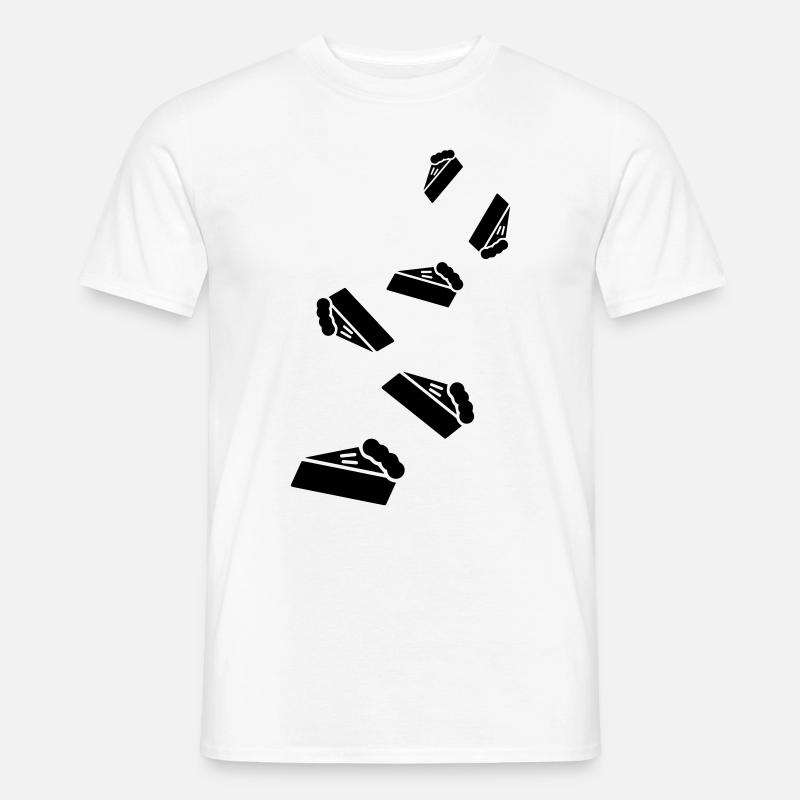 Kuchen käsekuchen icon - Männer T-Shirt - Weiß