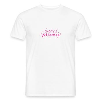 Daddy's Princess Girl Daughter Daughter girl - Men's T-Shirt - white - Front - AI Model Male 178 dark (178cm)