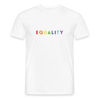 Equality lgbt Geschenk - Männer T-Shirt - Weiß - Vorne - AI Model Male 178 dark (178cm)