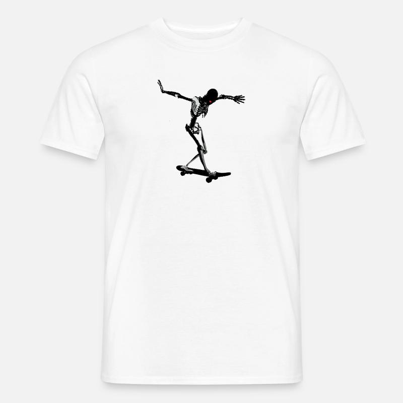 skelleton skater - T-shirt uomo - bianco