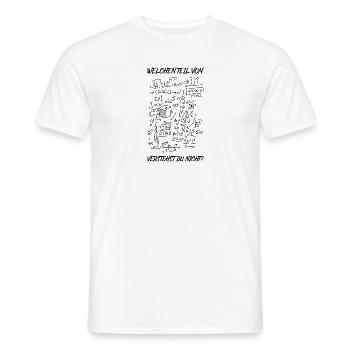 Welchen Teil von verstehst du nicht Physik - Männer T-Shirt - Weiß - Vorne - AI Model Male 178 dark (178cm)