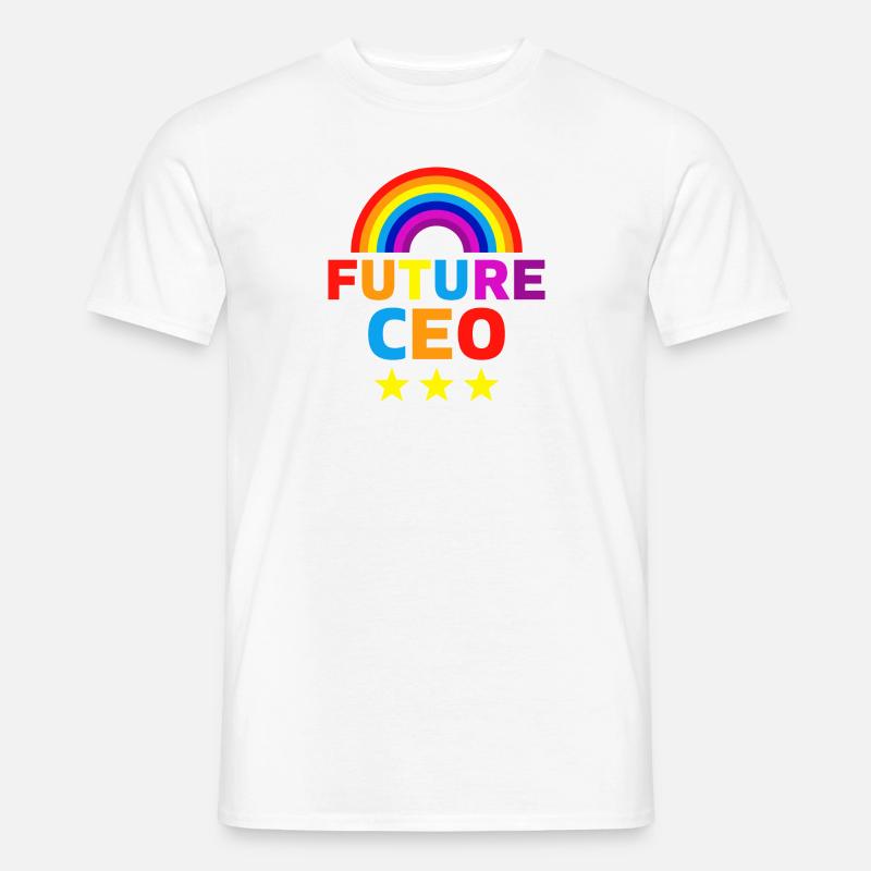 Future CEO Entrepreneur Geschenk - Männer T-Shirt - Weiß