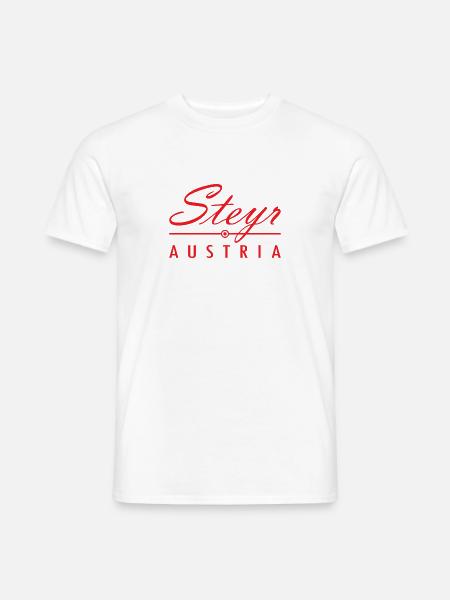 Steyr Austria Geschenk Österreich Lederhose - Männer T-Shirt - Weiß