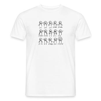 Cadeau scolaire de formule graphique de mathématiques - T-shirt homme - blanc - Devant - AI Model Male 178 dark (178cm)