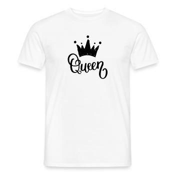Reine - T-shirt homme - blanc - Devant - AI Model Male 178 dark (178cm)