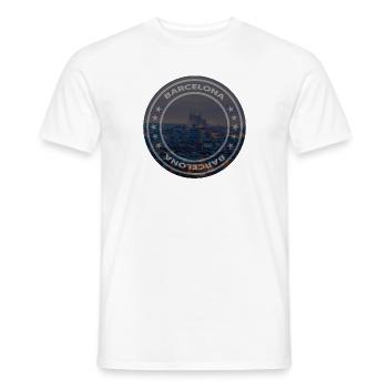 Barcelona - Männer T-Shirt - Weiß - Vorne - AI Model Male 178 dark (178cm)