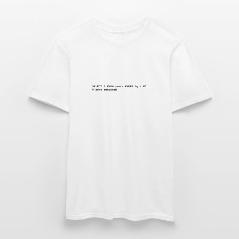 Users iq rows programming gift computer science Men's T-Shirt