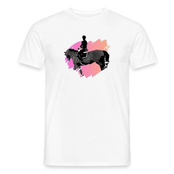 Horse - Men's T-Shirt - white - Front - AI Model Male 178 dark (178cm)
