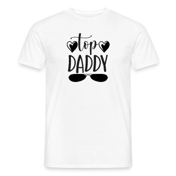 Top Daddy - Men's T-Shirt - white - Front - AI Model Male 178 dark (178cm)