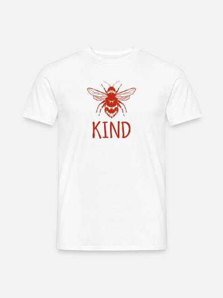 Be Kind Bee Human Rights Feminism - Männer T-Shirt - Weiß