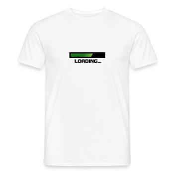 Grüner Loading Balken - Männer T-Shirt - Weiß - Vorne - AI Model Male 178 dark (178cm)