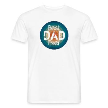 MEILLEUR PAPA DE TOUS LES TEMPS - MEILLEUR PAPA - CADEAU DE FÊTE DES PÈRES - T-shirt homme - blanc - Devant - AI Model Male 178 dark (178cm)