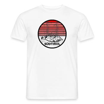 SCHÖNES LOGO DER BERGE UND SÜDTIROLS - Männer T-Shirt - Weiß - Vorne - AI Model Male 178 dark (178cm)