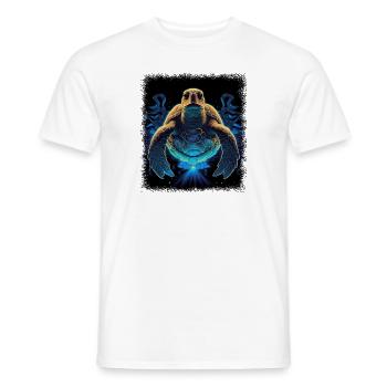 60s hippie birthday present idea peace sign heart - Männer T-Shirt - Weiß - Vorne - AI Model Male 178 dark (178cm)