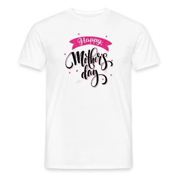 Happy Mother's Day - Men's T-Shirt - white - Front - AI Model Male 178 dark (178cm)