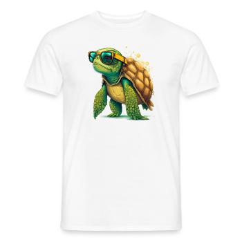 Turtle old - Männer T-Shirt - Weiß - Vorne - AI Model Male 178 dark (178cm)