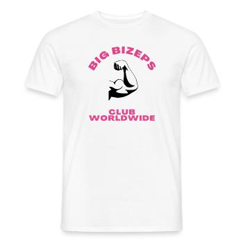 Big Bizeps - Männer T-Shirt - Weiß - Vorne - AI Model Male 178 dark (178cm)