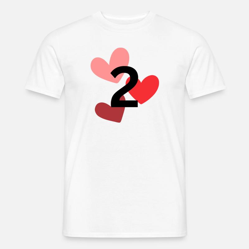 2 - Männer T-Shirt - Weiß