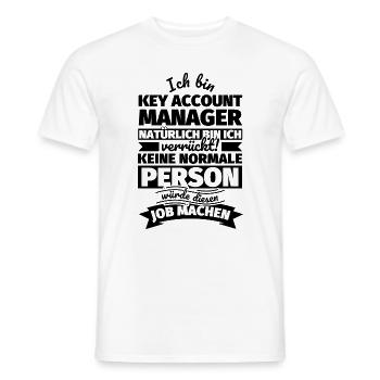 Key Account Manager Geschenke - Männer T-Shirt - Weiß - Vorne - AI Model Male 178 dark (178cm)