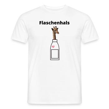 Wortspiel Flaschenhals Giraffe Flasche Lustig - Männer T-Shirt - Weiß - Vorne - AI Model Male 178 dark (178cm)