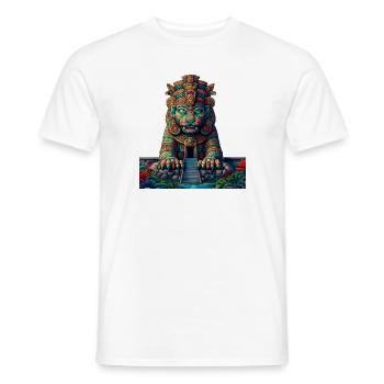 Tempel B'alam - Männer T-Shirt - Weiß - Vorne - AI Model Male 178 dark (178cm)