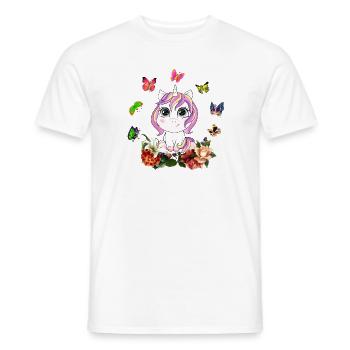 Dabbing Licorne Dabbendes Licorne Dab Idée cadeau - T-shirt homme - blanc - Devant - AI Model Male 178 dark (178cm)