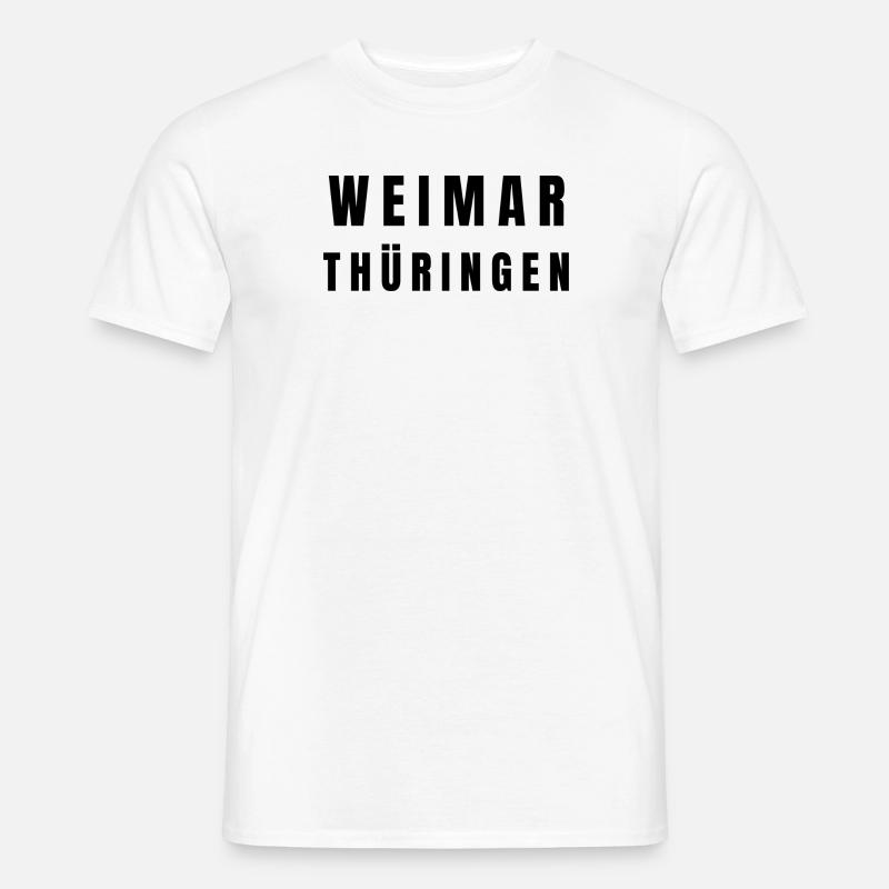Weimar Thüringen - Männer T-Shirt - Weiß