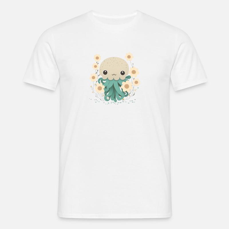 Affectionate Tentacles 4 - Men's T-Shirt - white