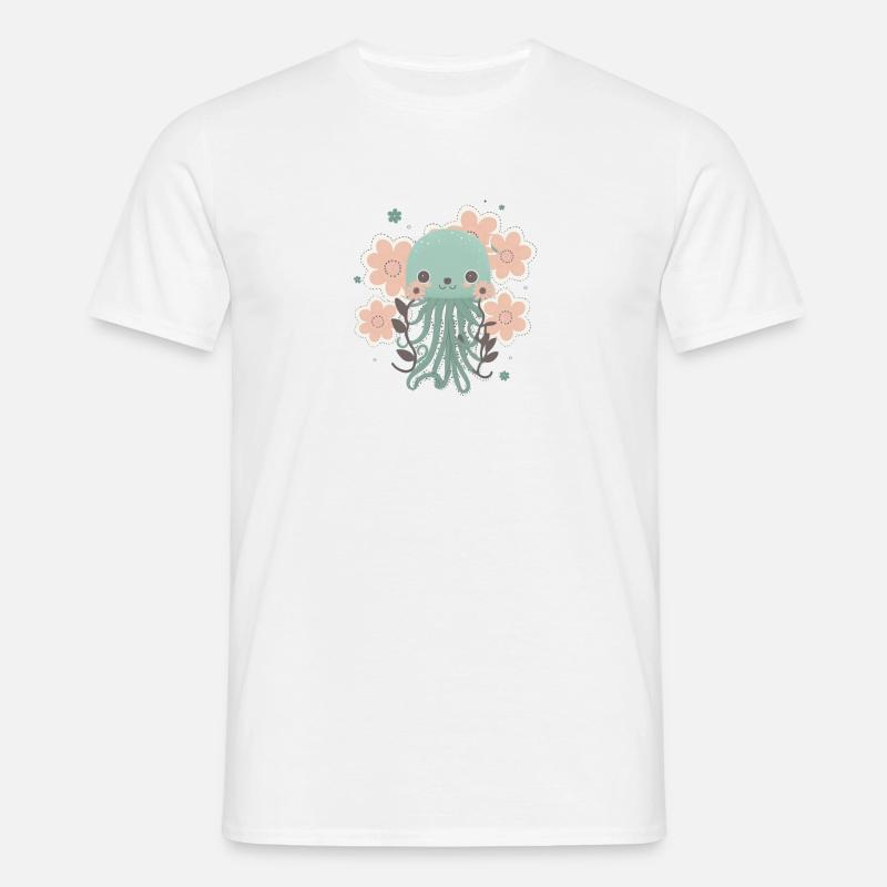 Affectionate Tentacles 2 - Men's T-Shirt - white