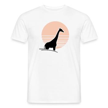Giraffe vor Sonne - Männer T-Shirt - Weiß - Vorne - AI Model Male 178 dark (178cm)