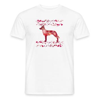 Australian Kelpie dog gassi dogs puppy gift - Men's T-Shirt - white - Front - AI Model Male 178 dark (178cm)