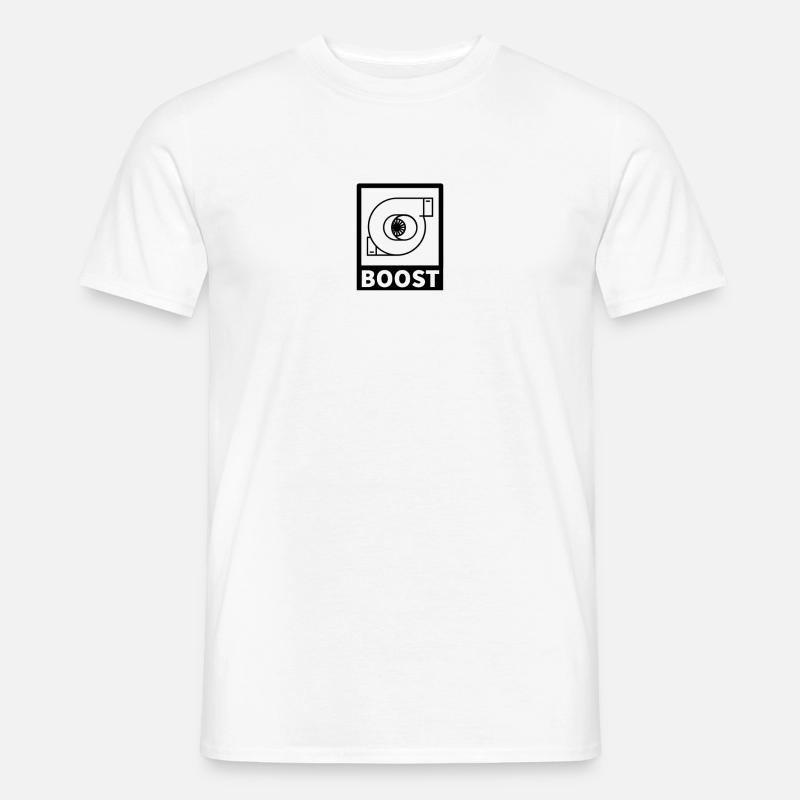 Boost Turbolader Speed - Männer T-Shirt - Weiß