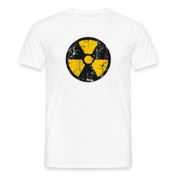 Strahlung / Radioactiiven - Männer T-Shirt - Weiß - Vorne - AI Model Male 178 dark (178cm)