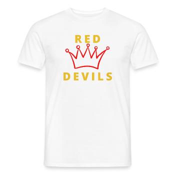 Diables rouge - T-shirt homme - blanc - Devant - AI Model Male 178 dark (178cm)