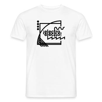 electro electro (black) - Männer T-Shirt - Weiß - Vorne - AI Model Male 178 dark (178cm)