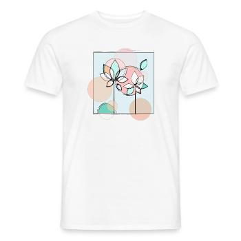 Tulpen bei Nacht - Männer T-Shirt - Weiß - Vorne - AI Model Male 178 dark (178cm)