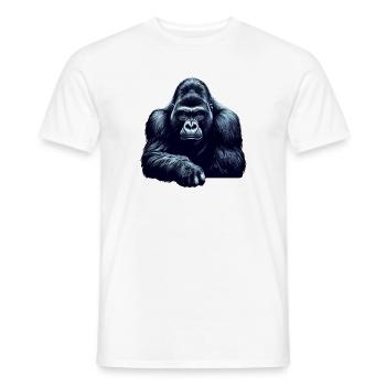 Gorille - T-shirt homme - blanc - Devant - AI Model Male 178 dark (178cm)