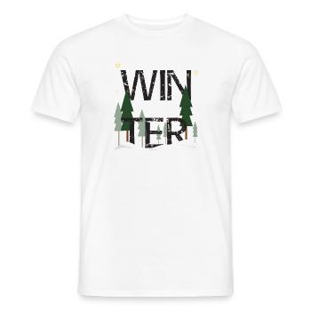 Winterlandschaft - Männer T-Shirt - Weiß - Vorne - AI Model Male 178 dark (178cm)