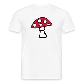Champignon vénéneux - T-shirt homme - blanc - Devant - AI Model Male 178 dark (178cm)