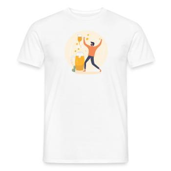 Bierbeschwörung - Für die Liebe zum Bier - Männer T-Shirt - Weiß - Vorne - AI Model Male 178 dark (178cm)