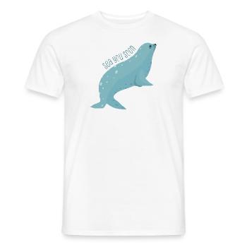 Meerestiere - Männer T-Shirt - Weiß - Vorne - AI Model Male 178 dark (178cm)