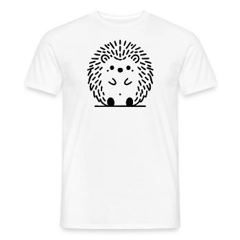 Igel Igelchen Herbst - Männer T-Shirt - Weiß - Vorne - AI Model Male 178 dark (178cm)
